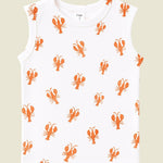 Kids Printed Sleeveless T-shirt with Shorts