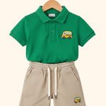 Unisex CoolFit Polo Shorts Set