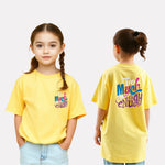 Girls Printed Extended Sleeves Oversized T-shirt