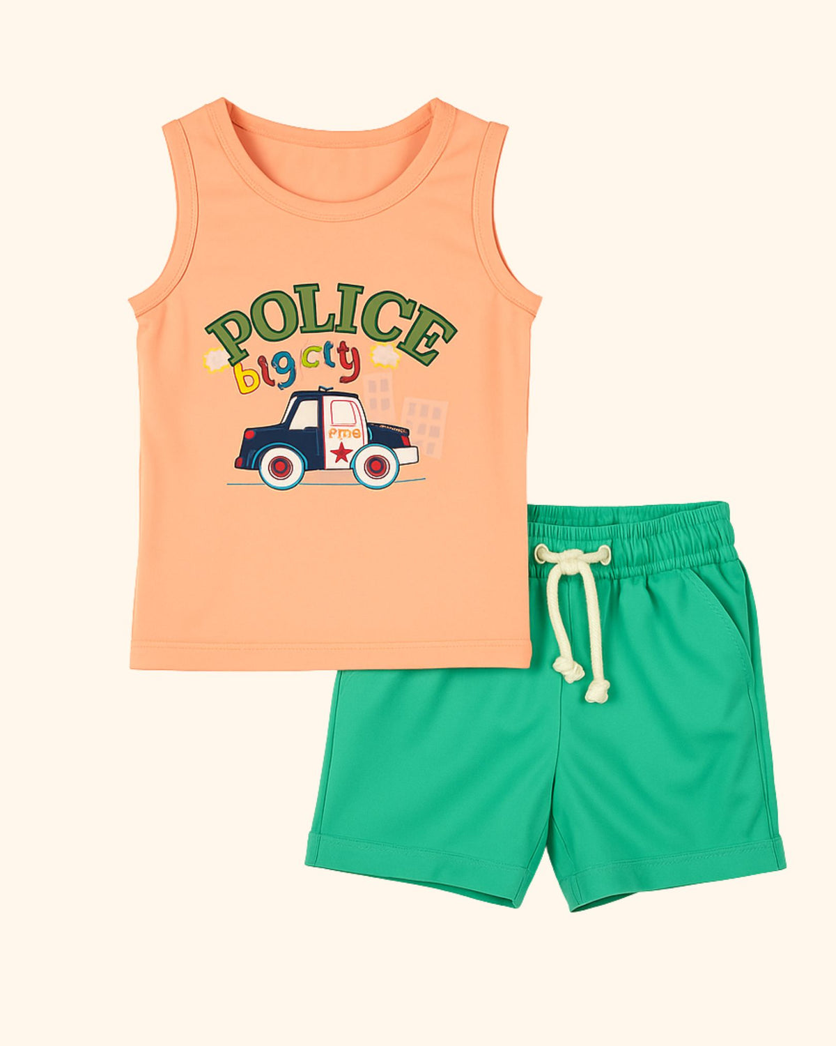 Stylish Kids Sleeveless Tee With Short Set