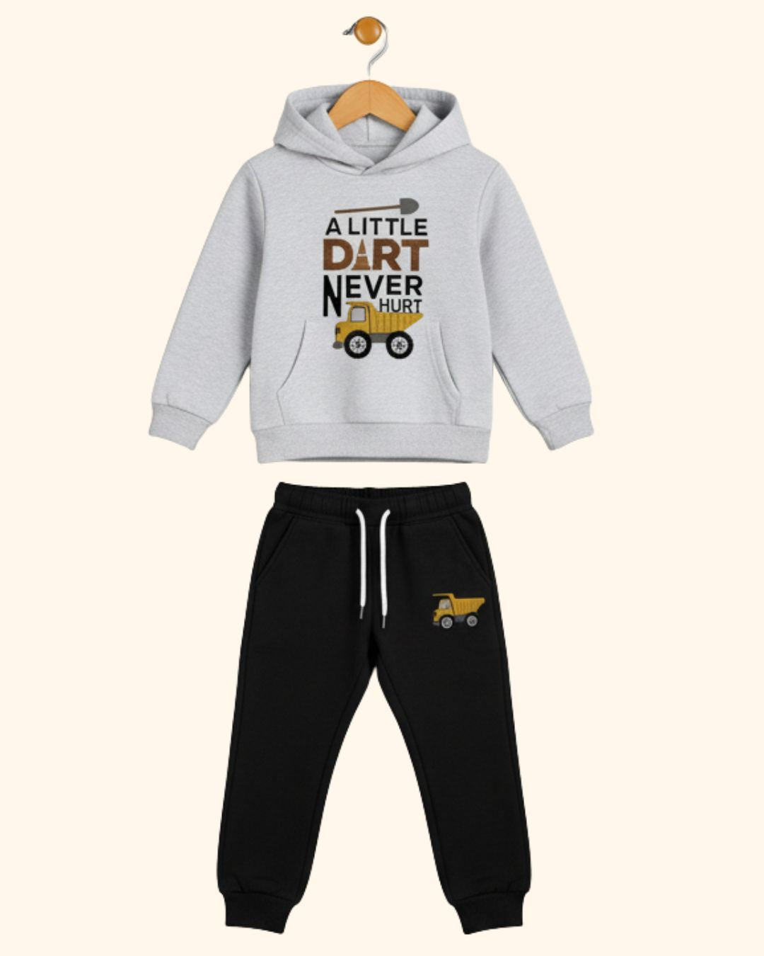Hooded Sweatshirt with Pants Set