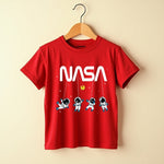 Playful Prints T-Shirt & Track Set (Red & Mint Green)