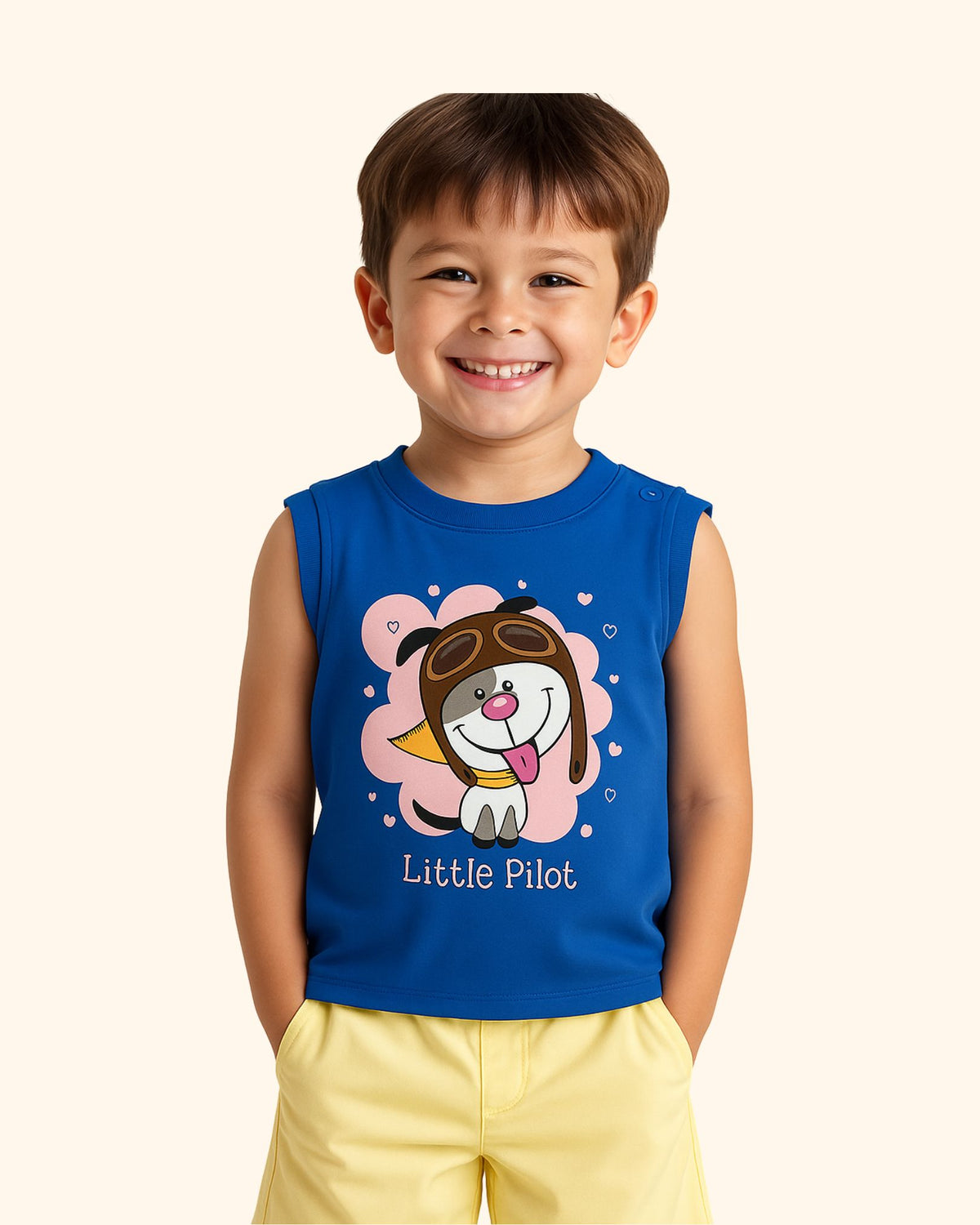 Stylish Kids Sleeveless Tee With Short Set