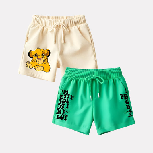 Fun Begin – In 2 Comfy Shorts