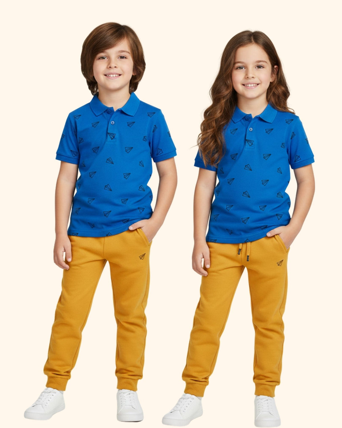 Unisex Kids Summer Polo & Track Set