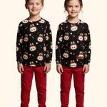 Printed Allover Tee with Track Set