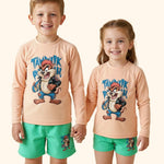 Printed Full Sleeve Tee Shorts set