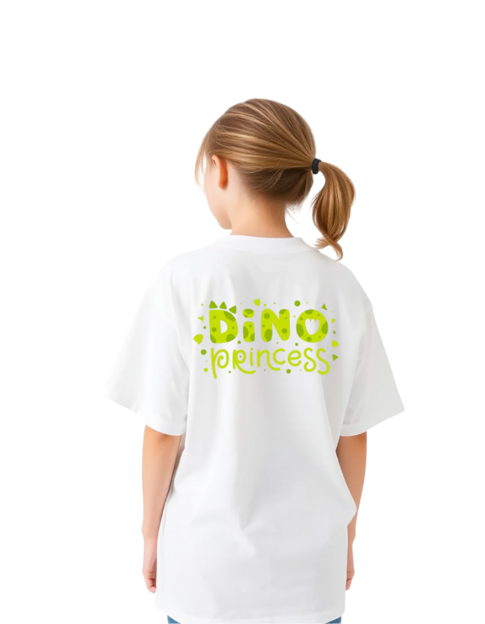 Girls Printed Extended Sleeves Oversized T-shirt