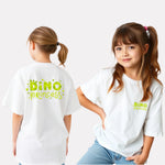 Girls Printed Extended Sleeves Oversized T-shirt