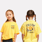 Girls Printed Extended Sleeves Oversized T-shirt