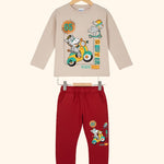 Printed Full Sleeve T-Shirt & Track Set