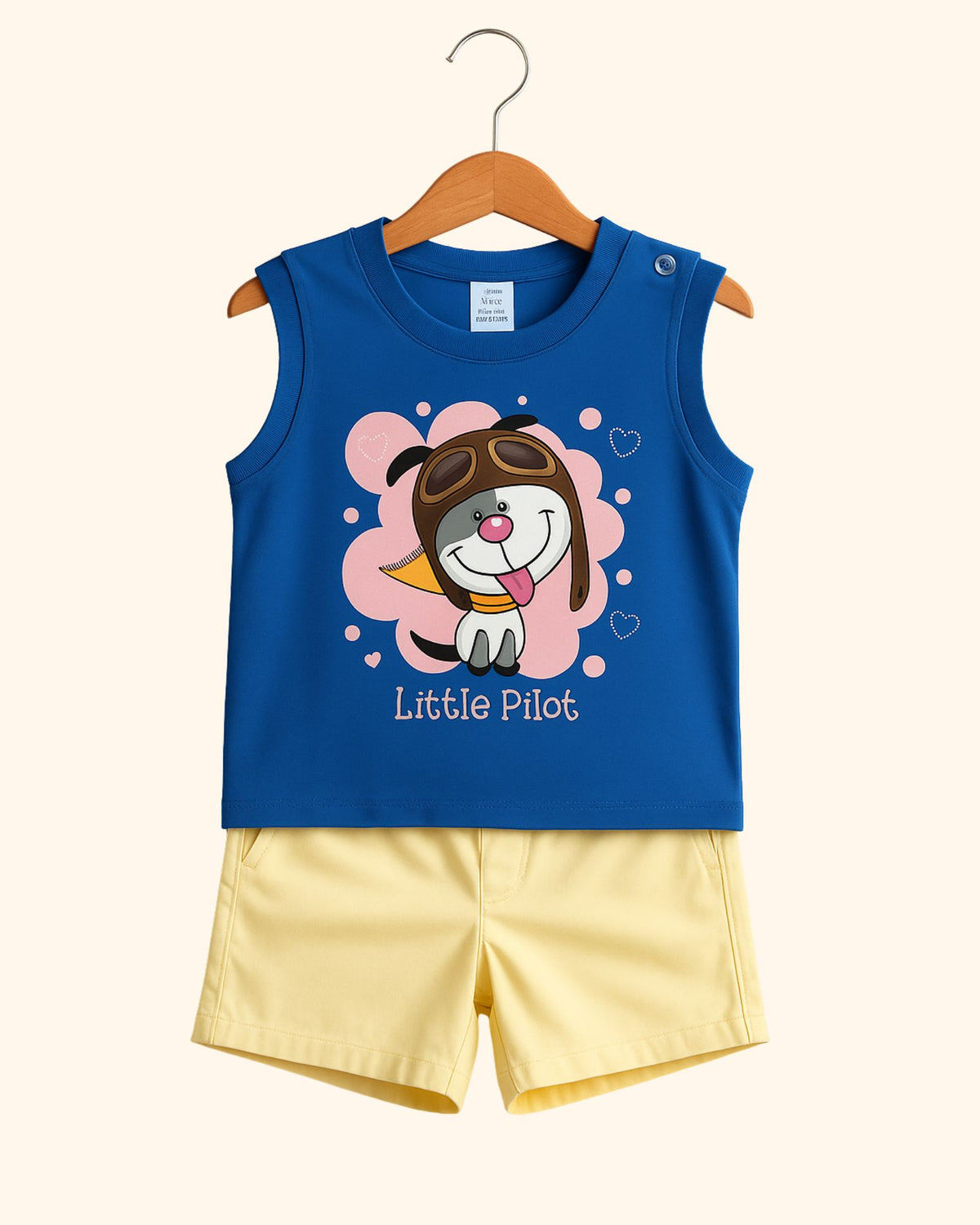 Stylish Kids Sleeveless Tee With Short Set