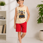 Sleeveless T-Shirt and shorts set
