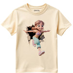 Girls Printed T-Shirt with Shorts Cotton Set