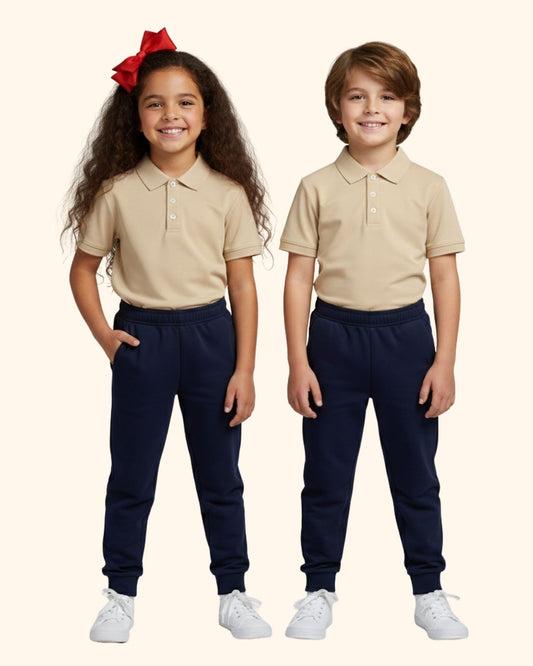 Unisex Kids Summer Polo & Track Set