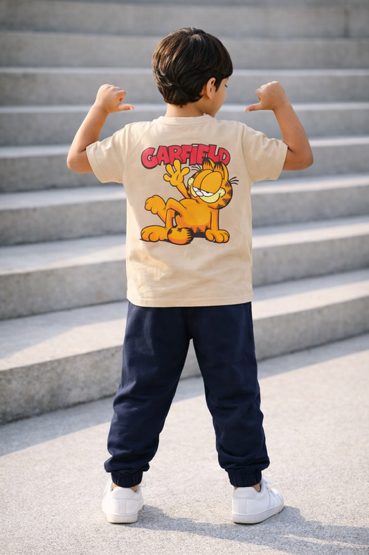 Trendy Printed T-Shirt & Jogger Track