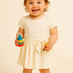 Trendy Kid's Girls Frocks & New Stylish Kids Frock Cotton Dress(White)