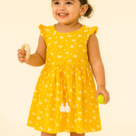 Girls Yellow Color Frock