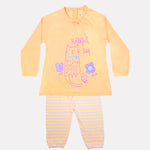Infant Girls Pure Cotton Printed T-shirt with Joggers
