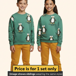 Cotton Sweatshirt and Track Pant Set