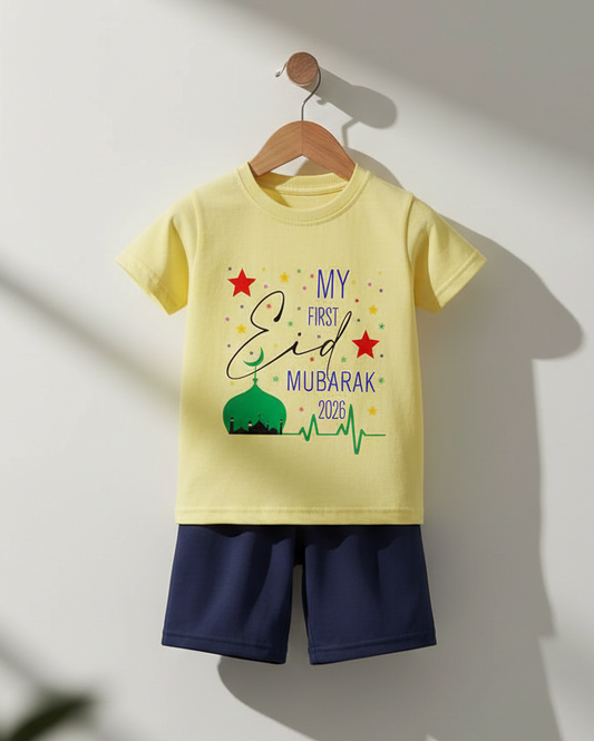 Cute Baby Printed Cotton T-Shirt Shorts set