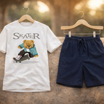Graphic Printed T-Shirts with Shorts