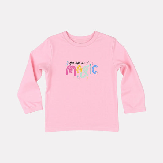 Girls Comfy Cotton Full Sleeve Printed T-Shirt