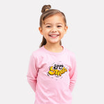 Girls Comfy Cotton Full Sleeve Printed T-Shirt