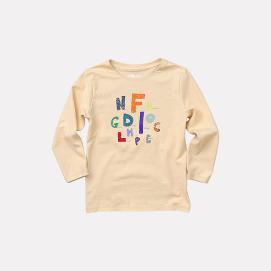 Girls Comfy Cotton Full Sleeve Printed T-Shirt