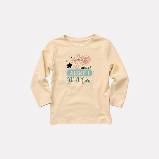 Girls Comfy Cotton Full Sleeve Printed T-Shirt