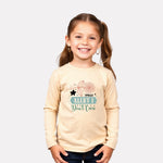 Girls Comfy Cotton Full Sleeve Printed T-Shirt