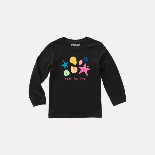 Girls Comfy Cotton Full Sleeve Printed T-Shirt