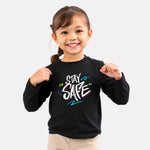 Girls Comfy Cotton Full Sleeve Printed T-Shirt