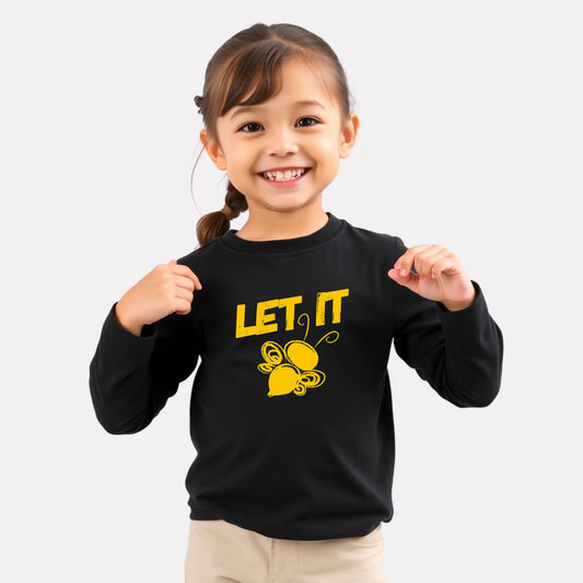 Girls Comfy Cotton Full Sleeve Printed T-Shirt