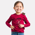 Girls Comfy Cotton Full Sleeve Printed T-Shirt