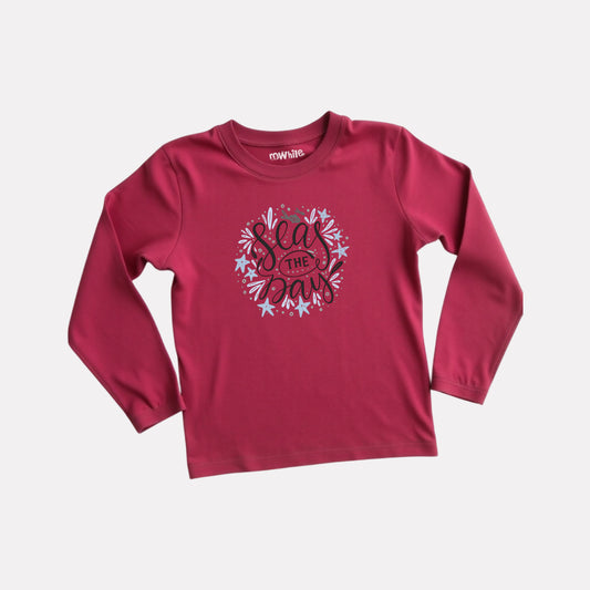 Girls Comfy Cotton Full Sleeve Printed T-Shirt