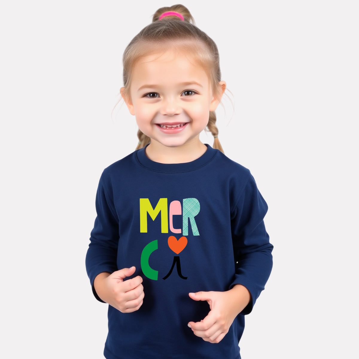 Girls Comfy Cotton Full Sleeve Printed T-Shirt
