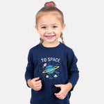Girls Comfy Cotton Full Sleeve Printed T-Shirt