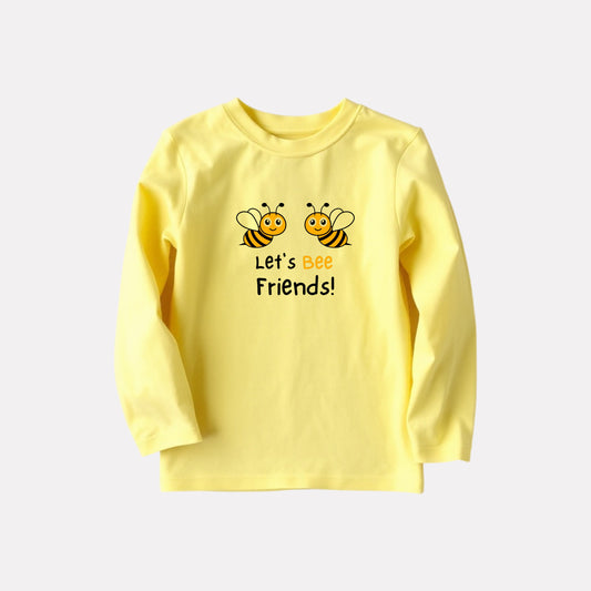 Girls Comfy Cotton Full Sleeve Printed T-Shirt