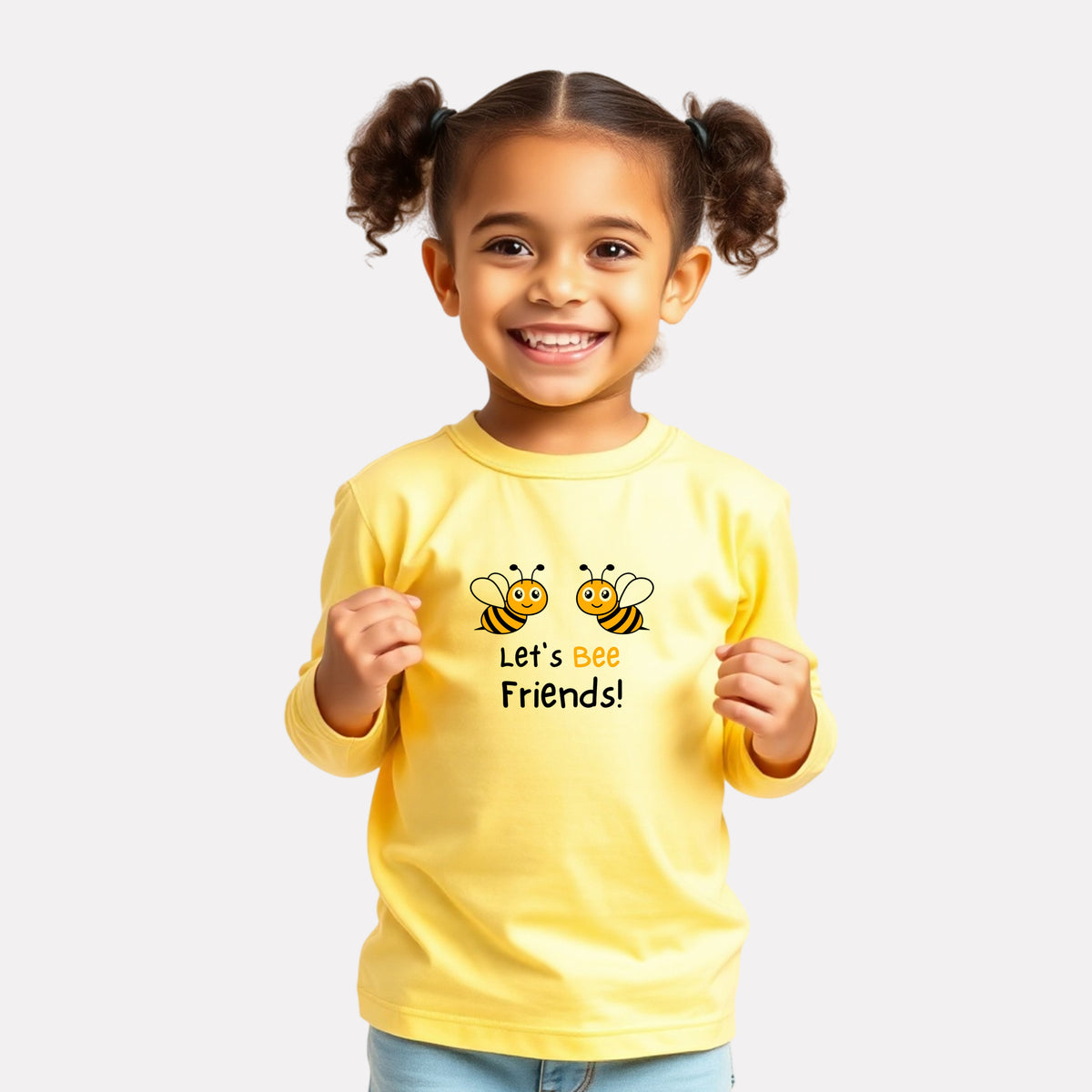 Girls Comfy Cotton Full Sleeve Printed T-Shirt