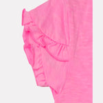 Pink Casual Round neck Gown Half Sleeve Top