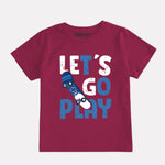 Maroon and Navy Blue Printed T-Shirts Combo