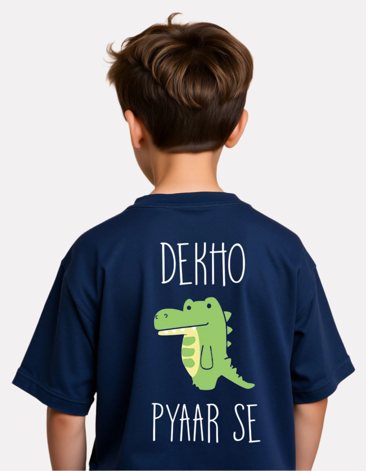Boys Printed Oversized Cotton T-Shirt
