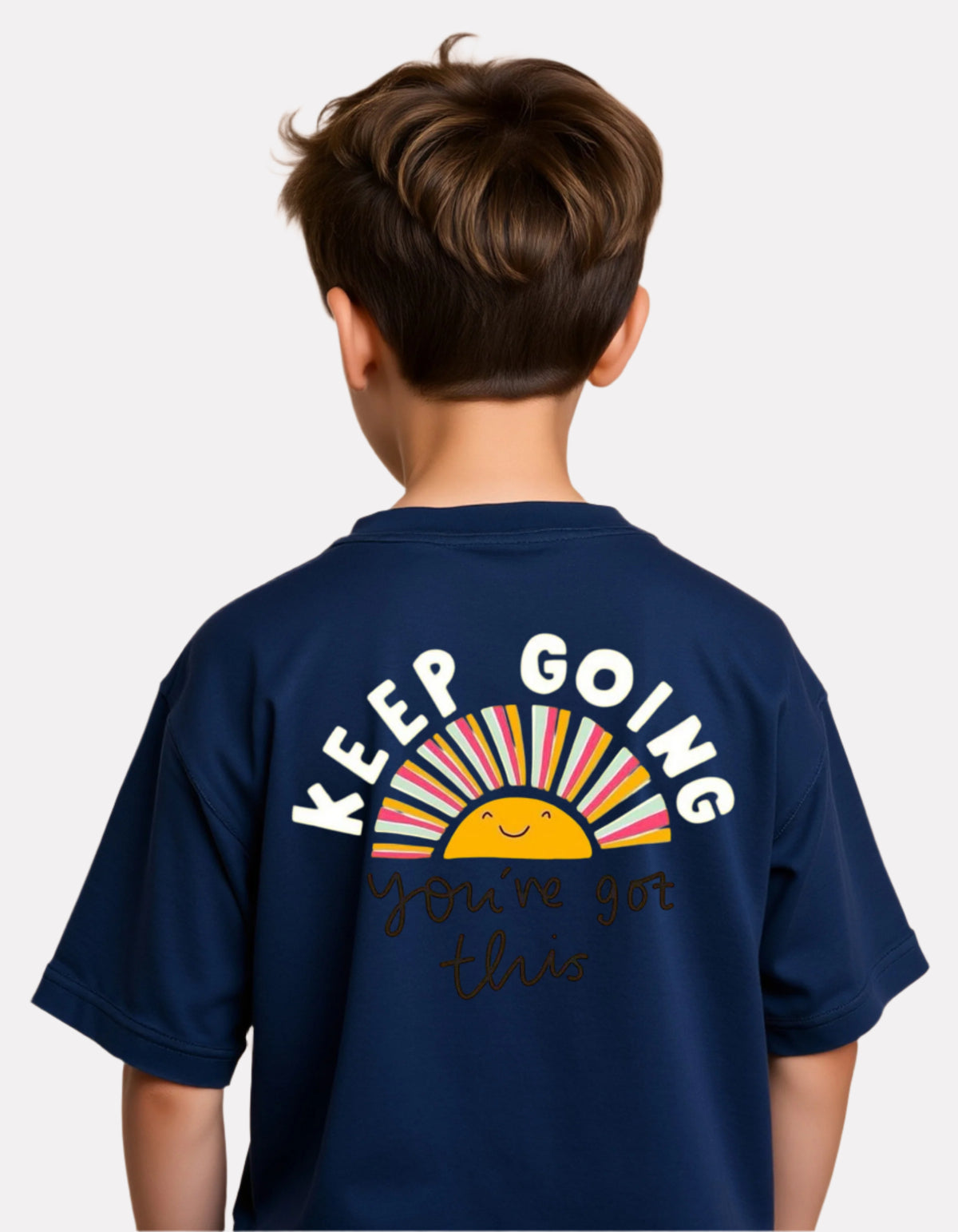Boys Printed Oversized Cotton T-Shirt