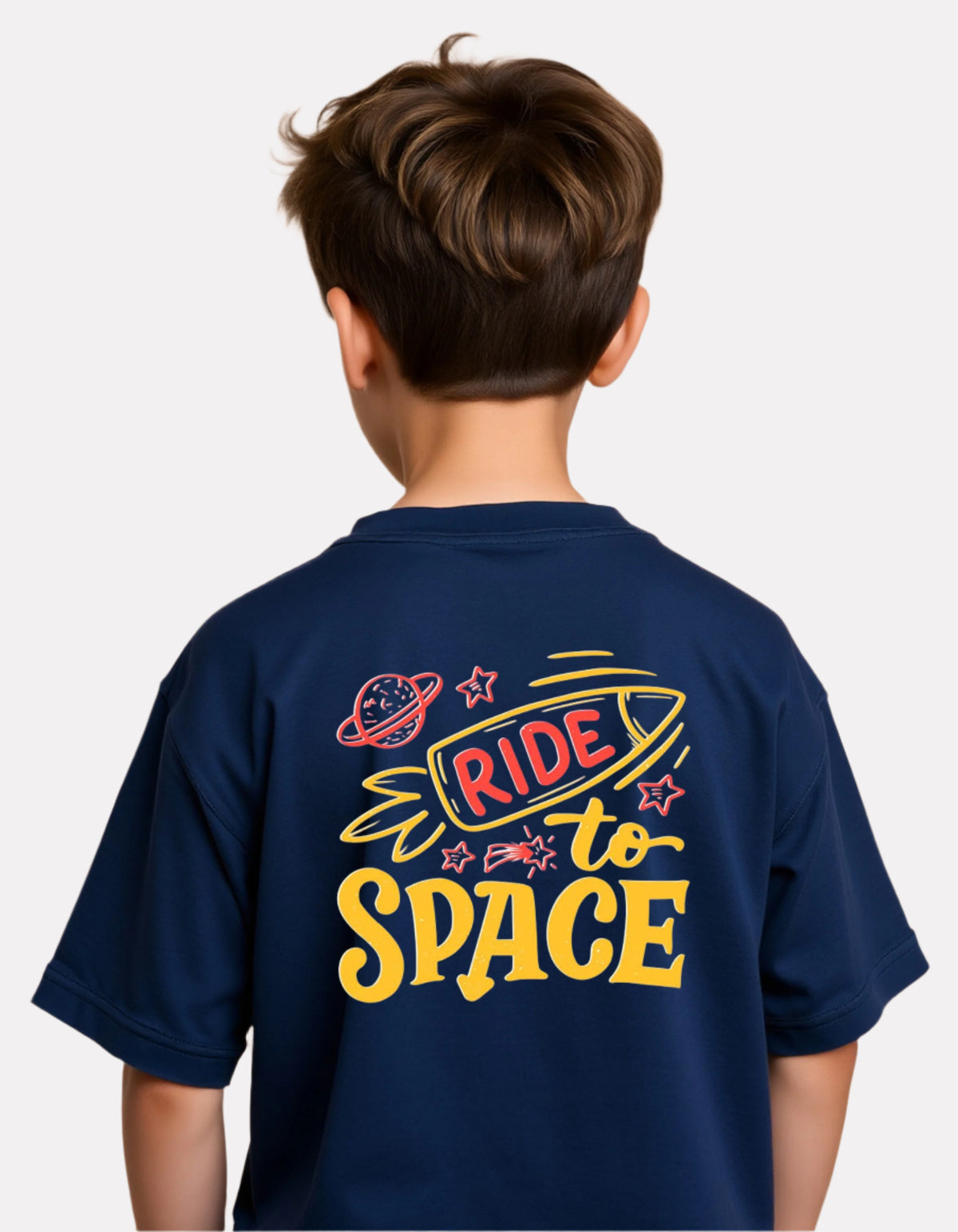 Boys Printed Oversized Cotton T-Shirt