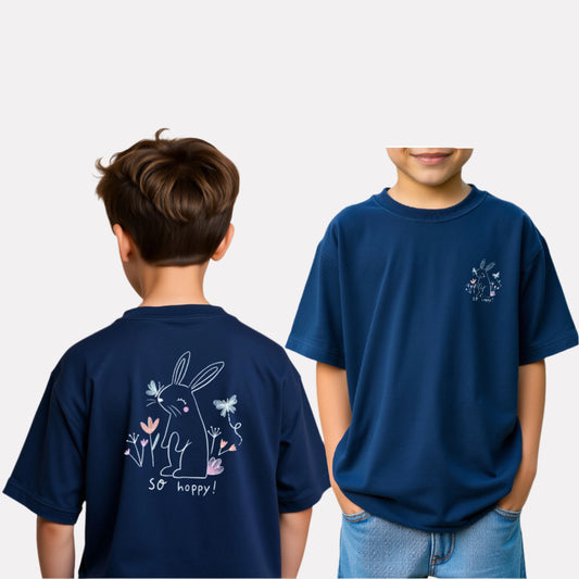 Boys Printed Oversized Cotton T-Shirt