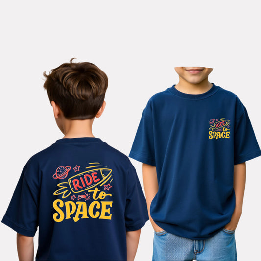 Boys Printed Oversized Cotton T-Shirt