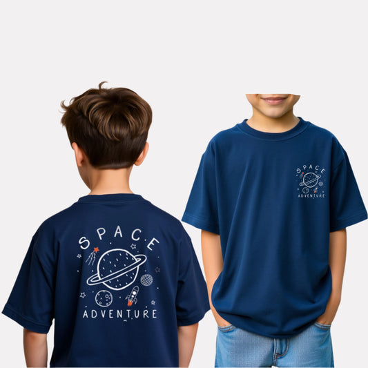 Boys Printed Oversized Cotton T-Shirt