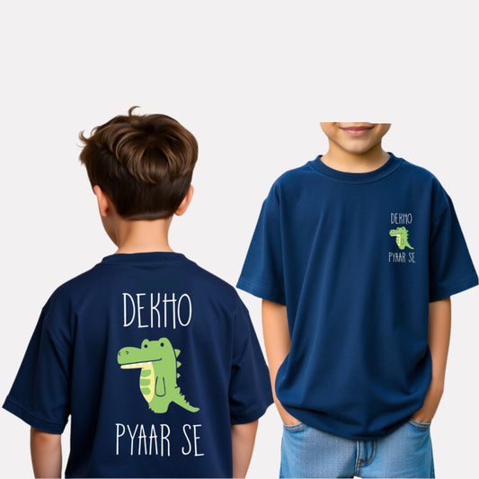 Boys Printed Oversized Cotton T-Shirt
