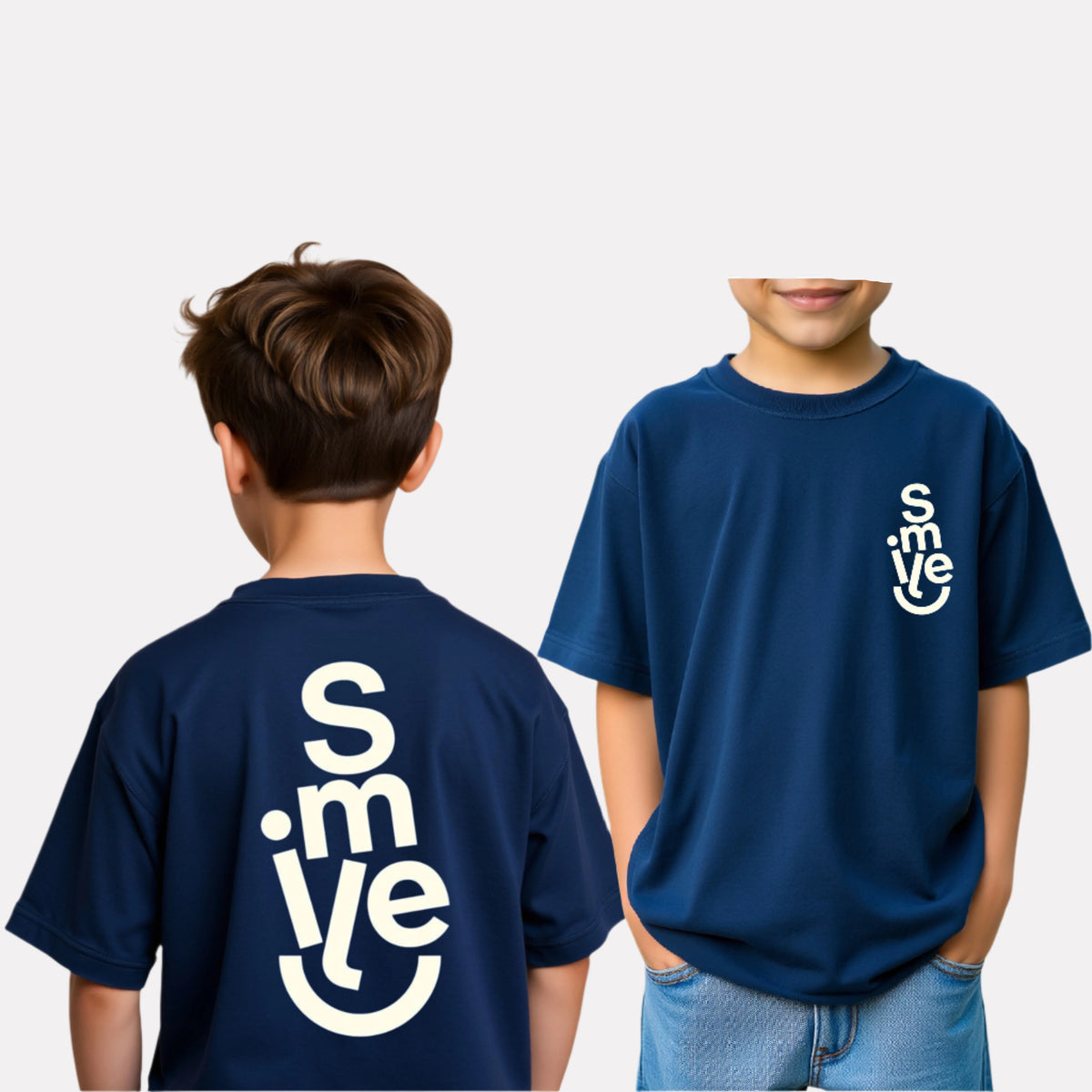 Boys Printed Oversized Cotton T-Shirt